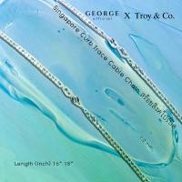 ราคา สร้อยคอเงินแท้โซ่สิงคโปร์บิด 1 mm. สร้อยอิตาลีเงินแท้ 92.5% Singapore Curb Trace Cable Chain sterling silver necklace S925 Made in Italy สร้อย สร้อยคอสายฝอ เกาหลี สร้อยคอแฟชั่น ส (1731547551014750459)