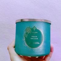 ราคา Bath and Body Works 3 wick Candle เทียนหอม 3 ไส้ Fresh balsam (1729569355409164678)