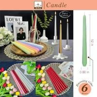 ราคา เทียนเทปเปอร์ ไม่มีกลิ่น ขนาด 12 นิ้ว บรรจุ 6 แท่ง/แพ็ค Tapper Candle (1732044161281131645)