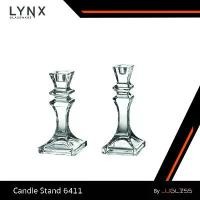 ราคา คลังสินค้า JJGLASS - (LYNX) Candle Stand 6411 - เชิงเทียนแก้ว เชิงเทียนคริสตัล ฐานสี่เหลี่ยม ความสูง 15.5 ซม. และ 19.7 ซม. (1731560723630360552)