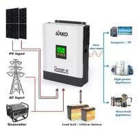 ราคา Sako 3Kva 5Kva Mppt Charger Pv 24V Dc To Ac 230V Pure Sine Wave Off Grid Inverter For Solar System With Solar Hybrid Inverter (1732012968016184790)