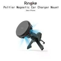 ราคา Ringke Peltier Magnetic Car Charger Mount แท่นยึดมือถือในรถยนต์พร้อมที่ชาร์จไร้สายจากเกาหลี สำหรับ แบบหนีบกับช่องแอร์ (1729948647169099848)