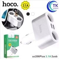 ราคา HoCo uc206 plus 2 Port USB car charger port ready to ship (1731540722989827585)