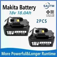 ราคา Makita 18V 18.0Ah แบตเตอรี่ 18000mah LiIon แบตเตอรี่เปลี่ยนเครื่องมือแบตเตอรี่สําหรับ MAKITA BL1830 BL1830 + 3A Charger (1731542285742868017)