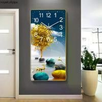 ราคา ❄evebell นาฬิกาแขวนผนัง ทรงสี่เหลี่ยม Silent Wall Clock มีหลายลายให้เลือก นาฬิกาแขวนผนังขนาดใหญ่✬ (1731911772331149152)
