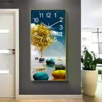 ราคา evebell นาฬิกาแขวนผนัง ทรงสี่เหลี่ยม Silent Wall Clock มีหลายลายให้เลือก นาฬิกาแขวนผนังขนาดใหญ่ (1731824704203818530)