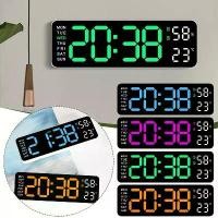 ราคา นาฬิกาดิจิตอลติดผนัง นาฬิกาดิจิตอล นาฬิกาแขวนผนัง LED DIGITAL CLOCK แบบติดผนัง มีไฟแบ็คไลท์ Ledแสดงวันที่ อุณหภูมิ5503 นาฬิกาปลุก (1731538777588599403)