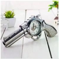 ราคา นาฬิกาปลุกตั้งโต๊ะปืน Alarm Clock Gun Model (สีเงิน) (1730658659265186804)