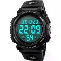 ราคา Skmei large face digital men's watch sports waterproof LED military wristwatches chronograph alarm clock (1731708925414245616)