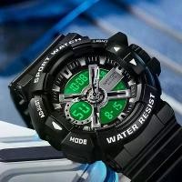 ราคา Sanda Dual Display New Men's watches 2023 Sports Military 50M Waterproof Digital Watch QUARTZ wristwatch CLOCK Men's Watch (1731708964293149936)