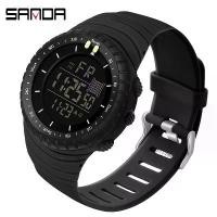 ราคา SANDA Military Sport Outdoor Watches Mens Digital Waterproof Wrist Watch Men Stopwatch Alarm Clock Top Brand reloj hombre (1731720211977897646)