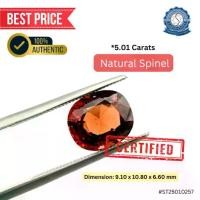 ราคา สปิเนลธรรมชาติ Natural Spinel (Cushion Mixed, 5.01 Cts.) พร้อมใบ Verbal (1731832588891030866)