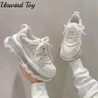 ราคา New Lace-up Sports and Leisure Women's Shoes Platform Height Increasing Cushion Dad Shoes (1731224150087010052)