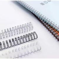 ราคา 100 ชิ้น ขนาด แหวนปฏิทินแขวน 7.9มม 34 ฟัน สันขดลวดเหล็ก แหวนโลหะ เข้าเล่มปฏิทิน Twin-Wire Binding Desktop Calendar (1732180539416742608)