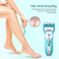 ราคา Kemei เครื่องถอนขนไร้สาย ขัดส้นเท้า โกนหนวด รุ่น KM-6198B 3in1อุปกรณ์กําจัดขน hair removal device (1732275711294736946)