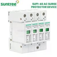 ราคา [TK ขายร้อน] Suntree SUP1-40 AC Surge Protection Device 4P 385V AC 20K/40KA SPD อุปกรณ์ป้องกันฟ้าผ่า ตัวป้องกันฟ้าผ่า ไฟกระชาก กันฟ้าผ่าโซล่าเซล ซันทรี (1732070466114325467)