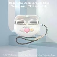 ราคา For Bose Ultra Open EarBuds case เคสนิ่มใส, สำหรับ Bose Ultra หูฟังแบบเปิด, พร้อมเชือกเส้นเล็กนางฟ้าน่ารัก, เข้ากันได้กับ Bose QuietComfort Earbuds II และ QuietComfort Ultra, เคส (1730122122923116655)