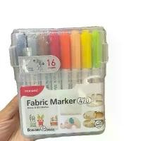 ราคา Monami Fabric Marker 470 ปากกาเมจิกสำหรับเขียนผ้า (Fabric Marker) รุ่น 470 – ชุด 16 สี (1731776918073672806)