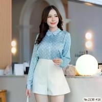 ราคา Maristar Style No : 2138 เสื้อแขนยาวพิมพ์ลาย Printed Long Sleeve Blouse Fabric : SatinChiffon (1730241952016664626)