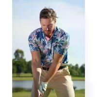 ราคา 【SALE】เสื้อกอล์ฟ Deolax Polo Golf shirt UPF50+ Performance Fabric Tropical Jungle Golf Polo (1732141817996740264)