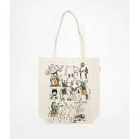 ราคา caliiicoกระเป๋าสะพายผ้าดิบ ลายไทยแลนด์ TTote bag natural fabric print with Thai Elephant (1731948514793195082)