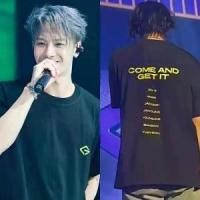 ราคา เสื้อยืดแฟชั่นมาใหม่ล่าสุด ลายGot7 come and get itสีดำ Comfortable fabric T-shirt (1732001313311000089)