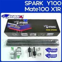 ราคา sjw382swshop ความคงทน ATAKA สปริงโช๊คหน้าปรับได้ ชุดอัพเกรดโช้คหน้า สำหรับYAMAHA SPARK135 X1R (FORK UPGRADE KIT) (1732139311235827591)