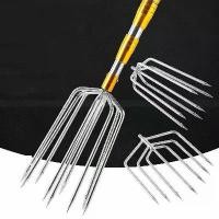 ราคา ฉมวก มีเงี้ยง ไม่มีเงี้ยง ฟัน 6 ซี่ ฉมวกหาปลา กบ งู กุ้ง ใบไม้ ฉมวกทอง ฉมวกแทงปลาวัสดุสแตนเลสเกลียว Harpoon/fishing tool/three-prong/turtle fork/Saw (1731231181667730788)