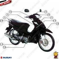 ราคา ชุดสี FRAME แท้ Suzuki Shogun 125 Carbu โฉมแรก 2009 สีดำ สินค้าแนะนำ (1732021668031204168)