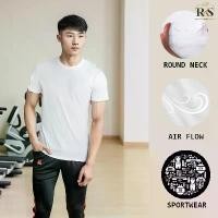 ราคา R.K.S. GARMENT เสื้อสีขาว คอกลม แขนสั้น ผ้าไมโคร เสื้อกีฬา เสื้อไมโครสีขาว SPORTSWEAR (1729717198091618411)