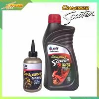 ราคา [พร้อมส่ง] น้ำมันเครื่องมอเตอร์ไซค์ ออโตเมติก PTT CHALLENGER SCOOTER 10W-30 GEAR OIL AT (120 ml) (1731536863867078605)