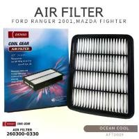 ราคา ไส้กรองอากาศ ฟอร์ด เรนเจอร์ 2001 , มาสด้า ไฟเตอร์ 1998 - 2005 AFT0029 Cool gear 260300-0330 AIR FILTER FORD RANGER ’01 , MAZDA FIGHTER ’98-’05 รหัสอะไหล่แท้ WL8113Z40TF DENSO กรองอากาศ (17296542826219