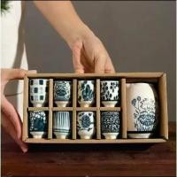 ราคา [พร้อมส่ง] ชุดเหยือกเหล้าช็อต แก้วสาเกเซรามิค Japanese shot glass set (1732114802783388741)