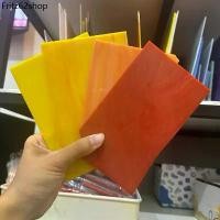 ราคา FF ☛กระจกสี กระจกโทนเหลืองส้ม กระจกทำสเตนกลาส stained glass diy #oy✹ (1732308571797752627)