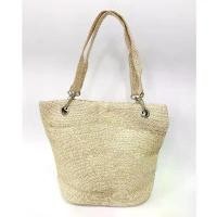 ราคา Metallic Bucket Tote Bag กระเป๋าถักสาน ทรงถัง (1732291448065460061)