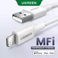 ราคา จัดส่งที่รวดเร็ว UGREEN สายชาร์จ สายชาร์จไอโฟน Lightning to USB for Apple MFI Charging Cable สำหรับ iPhone 14 13 Pro Max iPad iPod Model: 80313 (1732317298615551958)