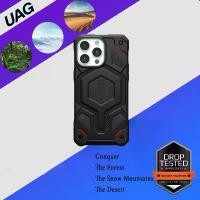 ราคา CWHAMU มีบริการเก็บ Uag Urban Armor Gear Monarch Pro Case, Carbon Fiber Material, Durable, Shockproof, Military Standard, Compatible with iPhone 13-16 Pro 6.1", Magsafe Compatible. (173236200423958285