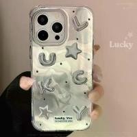 ราคา จัดส่งภายใน24ชมระลอกน้ำ สีเงิน เคสไอโฟน 12 13 14 15 pro max ดาว lucky หวานสวย ป้องกันการตก case for iPhone คําแนะนําผลิตภัณฑ์ใหม่ของเดือนนี้ (1731700991613241312)