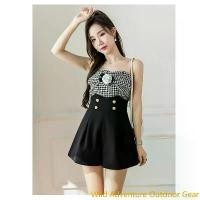 ราคา Wild Adventure Outdoor Gear กางเกงขาสั้นเอวสูง แต่งกระดุมทองเรียงเว้าหน้า #699 (1732274280483882031)