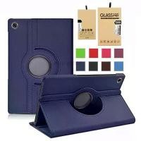 ราคา for Samsung Galaxy Tab A9 8.7" X110 X115 / A7 Lite T225 T220 / Tab 3 7.0 P3200 / Tab 4 T230 T235 / Tab A T307U PU Leather Flip Case 360 Degree Rotating Stand Cover & Tempered Glass (173084944491154884