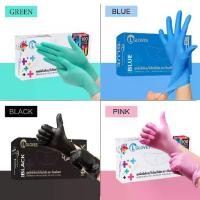 ราคา (Choose color) Nitrile rubber gloves mixed with vinyl, nitrile, 100 pieces/box, powder-free nitrile gloves. Nitrile vinyl gloves CL Glove Nitrile Vinyl (1732111317989427160)