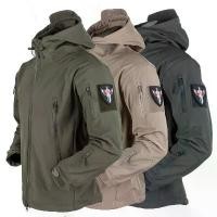 ราคา แจ็คเก็ตยุทธวิธีของผู้ชาย Windproof กันน้ำแจ็คเก็ต Hoodie สำหรับผู้ชาย สินค้าดี (1732069865686205761)