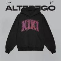ราคา ผ้าฝ้าย Hoodie เสื้อฮู้ด Kpop BLACKPINK LISA ALTER EGO KIKI Merch Cotton Hoodie Retro M-3XL (1732268924756067558)