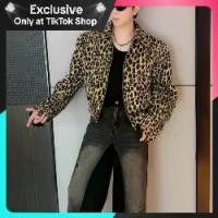 ราคา MNO.9 Jacket Jeans JK8218 เสื้อยีนส์ชาย (ทรงครอป) แขนยาว พิมพ์ลายเสือ ชายเสื้อจั๊ม เสริมไหล่ แขนพอง แจ็คเก็ตยีนส์ วินเทจ 90s ผู้ชาย Clothing ลายเสือ (1732106782690936913)