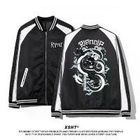 ราคา พร้อมส่ง เสื้อแจ็คเก็ต Ripndip DragonStar Sukajan Varsity Bomber Jacket - Black (สีดำ) by XSHT แนะนำ (1732368481277019313)