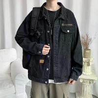 ราคา เสื้อแจ็กเก็ตเดนิม สำหรับผู้ชาย เท่และมีสไตล์ เหมาะสำหรับฤดูใบไม้ร่วง อินเทรนด์และอเนกประสงค์ ทันสมัย ทรงหลวม ท๊อป เสื้อ option boy jacket amiri สีเทา อม เบท เสื้อโปโล atipa mlb ของ แท้ วัยรุ่น (17322