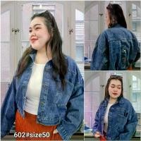 ราคา K602 Jacket Bigsize 50นิ้ว ดีไซน์กระดุมหลัง น่ารักสไตล์เกาหลี (1729733656878352626)