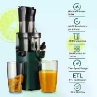 ราคา INKBIRD Sovider Electric Juicer Fruits Cold Press Juicer Fruit extractors Juicer Machine Heavy Duty 200W for Vegetables Fruit Slow Juicer Machine with Big Wide Chute BPA-Free Easy to Clean (1731956545