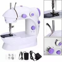 ราคา จักรเย็บผ้า ไฟฟ้า มินิ ขนาดพกพา Mini Sewing Machine จักรเย็บผ้าขนาดเล็ก พกพาสะดวก (สีม่วง) มีบริการเก็บปลายทาง (1732142809673992151)