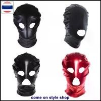ราคา หมวกโม่งแฟนซี หน้ากากคลุมหัว ผ้ายืดสแปนเด็กซ์ Spandex เงา มีซิปด้านหลัง หน้ากากแฟนซี Full Head Black Mask พร้อมส่งจากไทย (1732305436751070660)